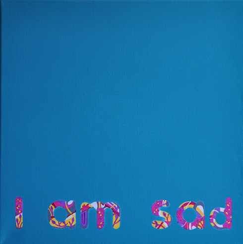 I am sad artwork entitled I am sad