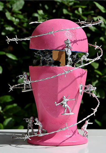 pink war artwork entitled pink war